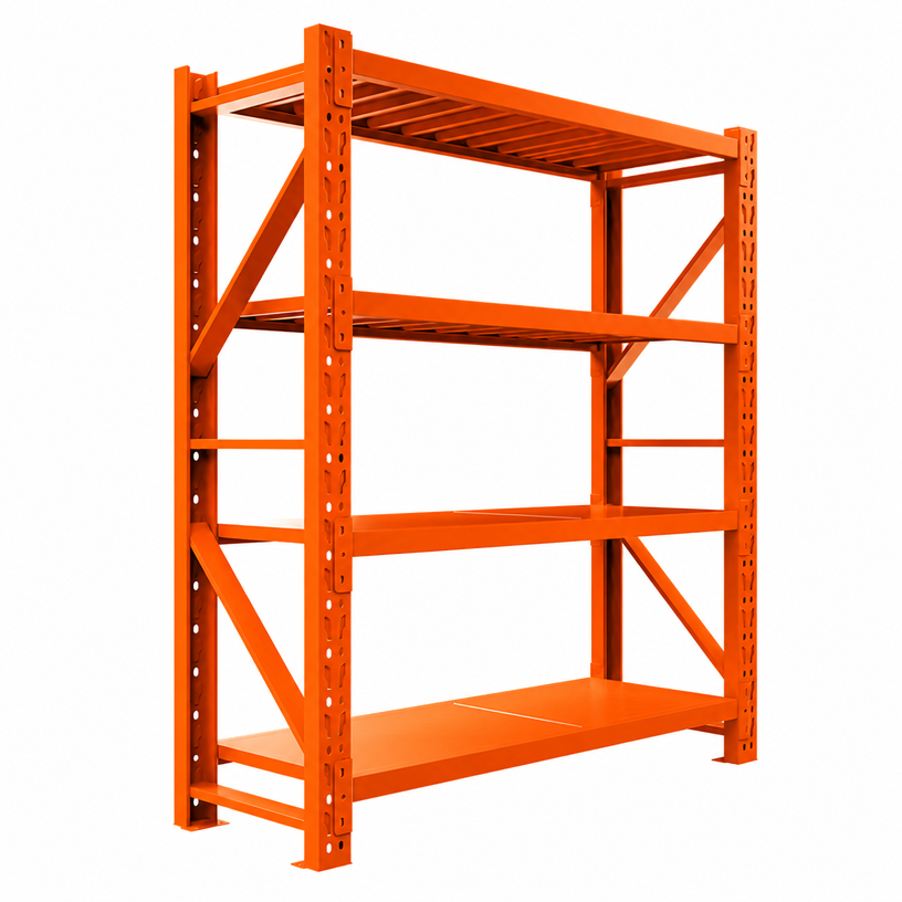 XLB Steel Selective Pallet Rack 4 Layer Warehouse Automation Shelves Corrosion Protection Powder Coated