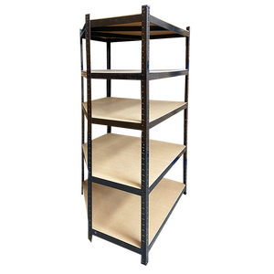 5 Tier Slotted Angle Galvanized Steel Storage Racks
