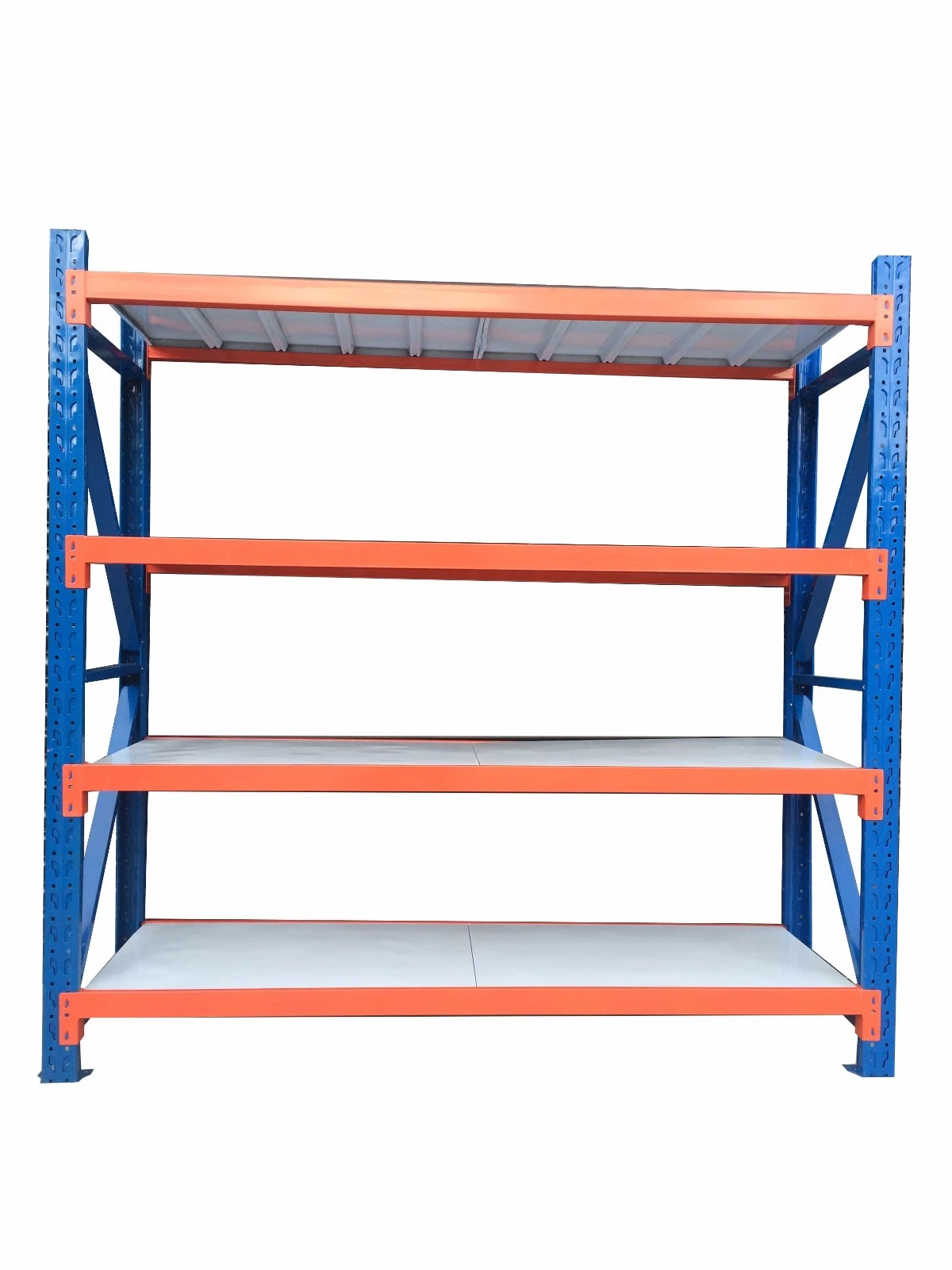 Steel Pallet Rack Long Span Bolted Adjustable Multi-Level Racking with Corrosion Protection Stacking Racks &amp; Shelves