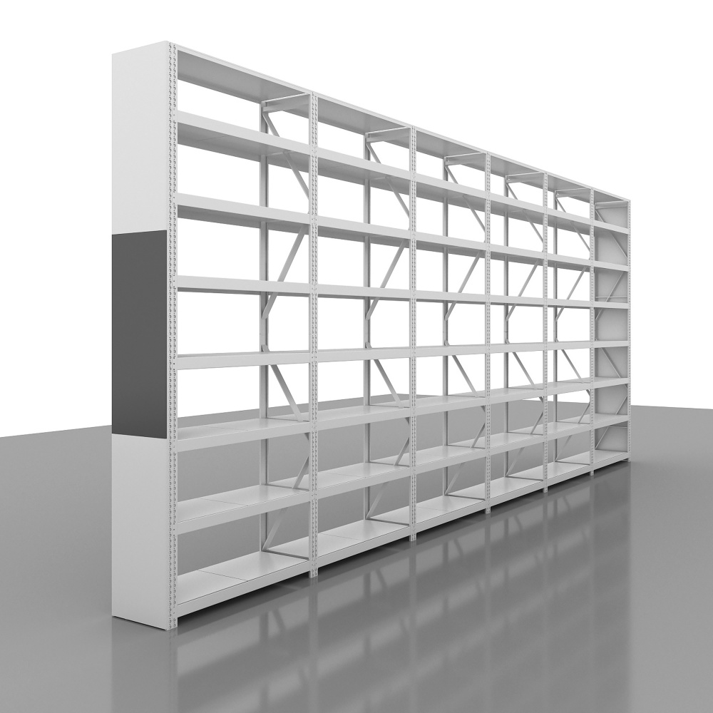 Industrial 4-Layer Heavy Duty Long Span Steel Shelving Boltless Storage Rack for Warehouse