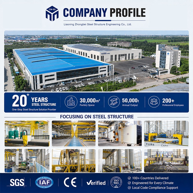Light Steel Industrial Steel Structure Warehouse Workshop Building With Large Span Clear Space For Storage And Logistics