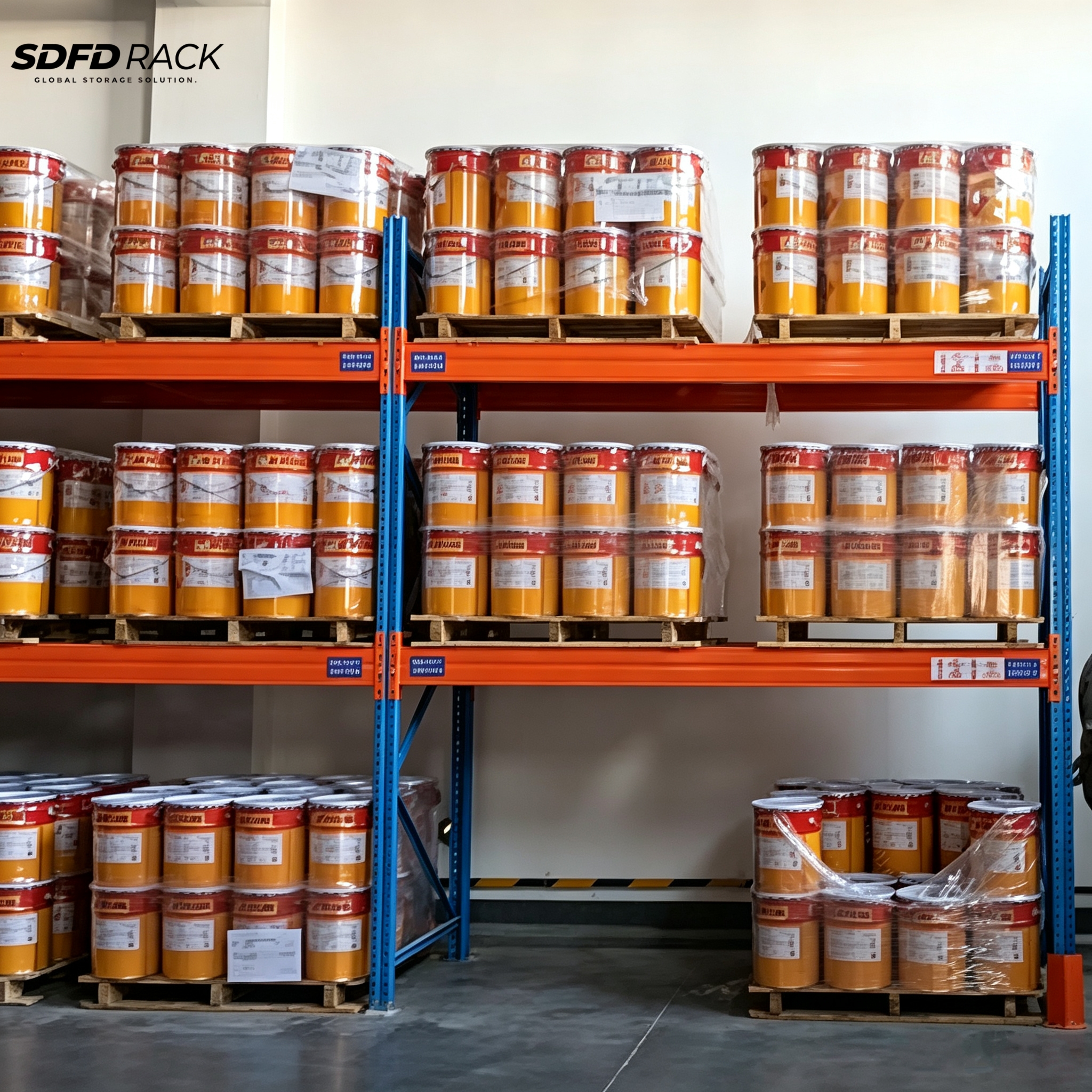 Heavy Duty Pallet Racking Warehouse High Bay Pallet Racking 2700x900x4000mm 2500kg Beam-type Steel Heavy-duty Pallet Racking