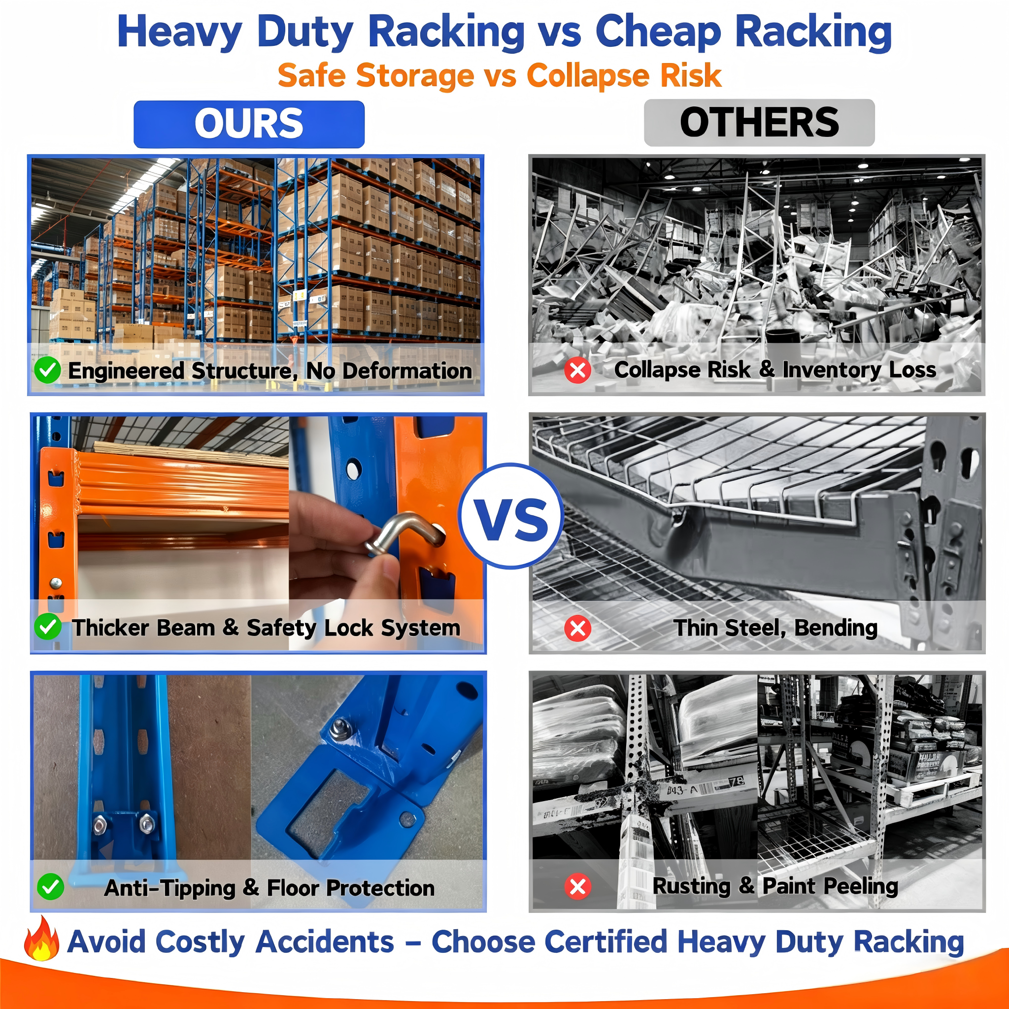Custom Heavy Duty Industrial Steel 5 Multi-Level Stacking Storage Carpet Roll Display Warehouse Beam Pallet Racking Systems