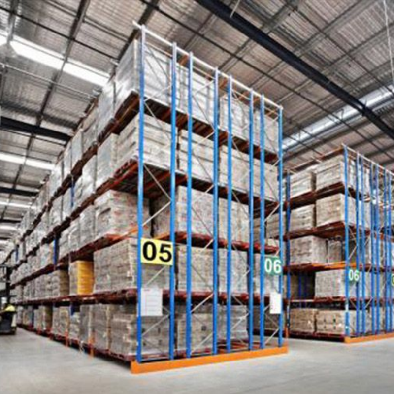 Dual Pallet Depth Design Lower Aisle Quantity Required General Pallet Warehouse Double Deep Pallet Racking