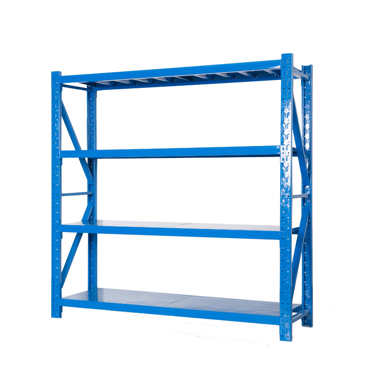 Industrial Warehouse Storage Rack Steel Teardrop Beam Heavy Duty Pallet Racking