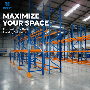 UMH-RMI Tested 5 Layer Steel Teardrop Style Industrial Beam Shelving Durable Anti-Rust Warehouse Rack