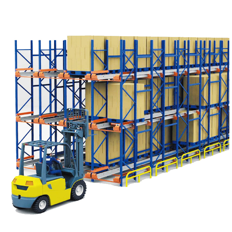 Reinforced Radio 5 Layer Shuttle Racks Heavy Duty Industrial High Density Storage Racking for Cold Storage