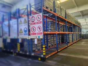 Mobile Pallet Racking Guided by Fixed Tracks AR Mobile Industrial Base System