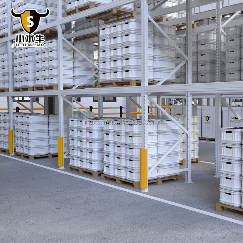 Flexible Plastic Pallet Rack Column Upright Protector Anti-Collision TUV SGS Certified Warehouse
