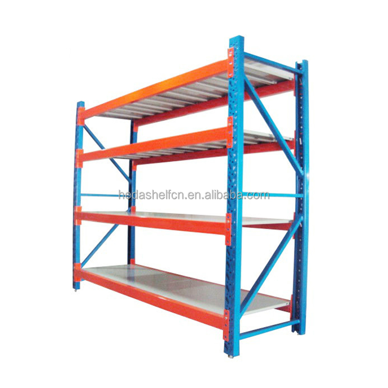 Heda Factory Metal Boltless Stacking Rack Industrial Warehouse Storage Racks Shelves For Racking System