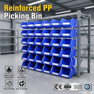 INORDER Semi-Open Stacking Warehouse Bin Spare Parts Picking Storage Organizer For Hardware Sorting Shelving Wholesale