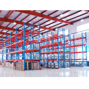 Selective Pallet Racking Industrial Warehouse 4 Loading Levels
