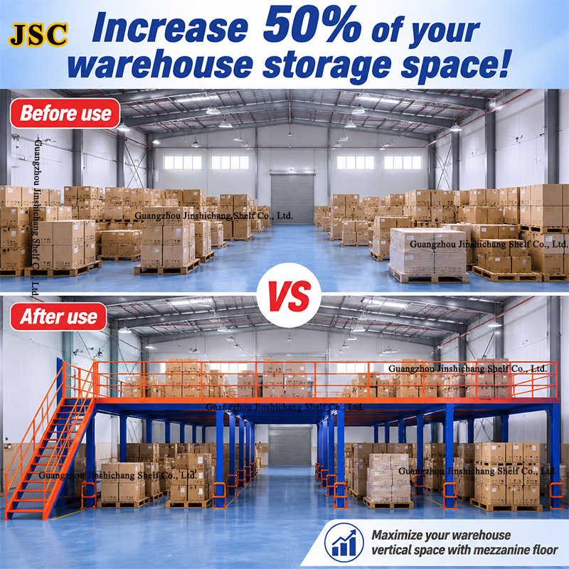 OEM Customized Steel Mezzanine Floor Manufacturer for Warehouse Storage and Factory Projects