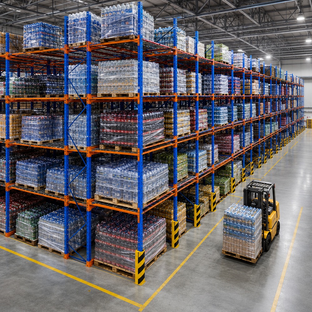 Palettenregal Racks Industriales Pallet Flow Racking Steel Storage Rack Q235B Steel For Bulk Chemical Plants