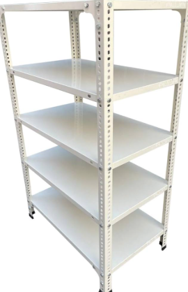 FinePunch Slotted Angle Rack FP-SA-MSPC-001 Made in India for Industrial and Storage Applications
