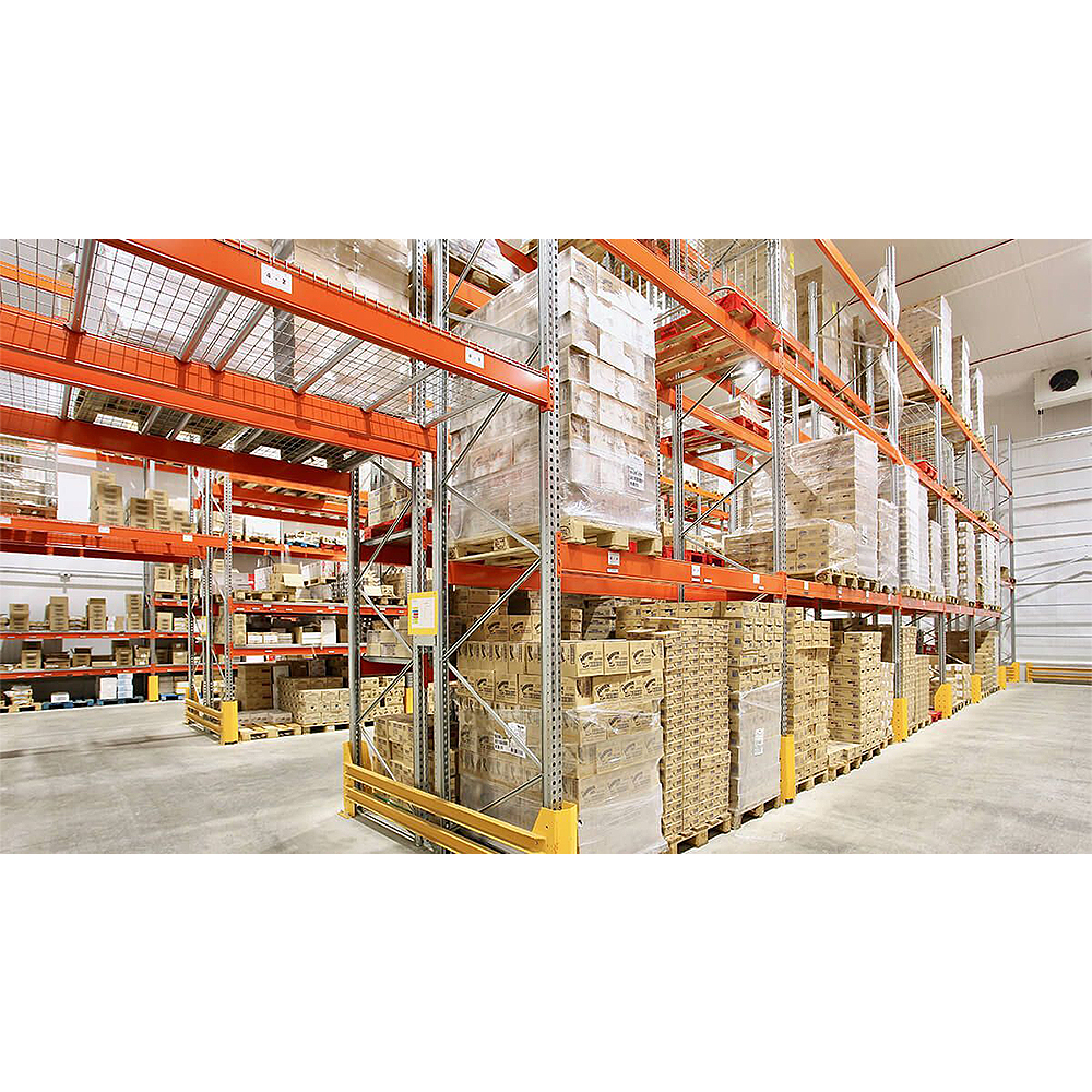 Industrial Warehouse Racking System With Heavy Duty Steel Pallet Rack Beams