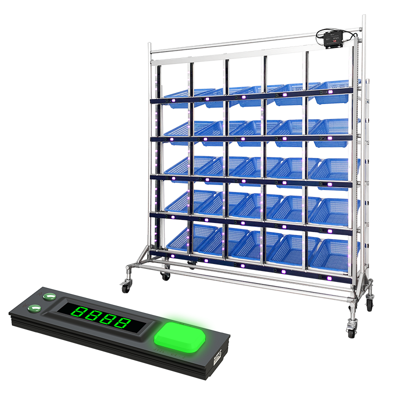 Warehouse Logistics E-commerce Order Light to Put Pick to Light Flow Rack Wired Wireless Sample System Price