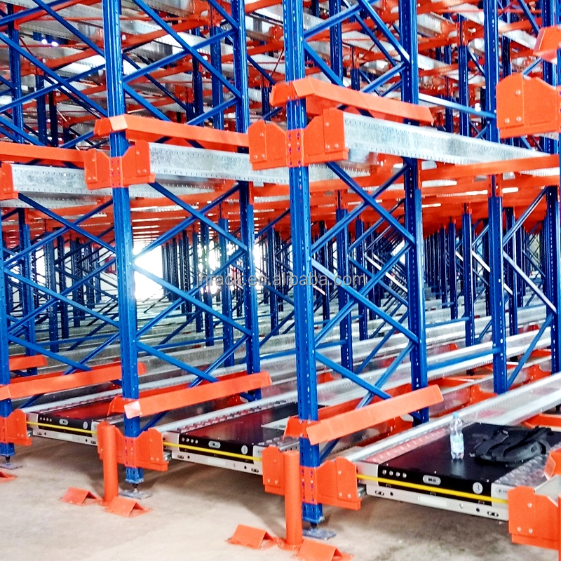 Customized High Density Storage LIFO Pallet Shuttle Racking Galvanized Warehouse Racks Series Pallet Radio- Shuttle Rack System