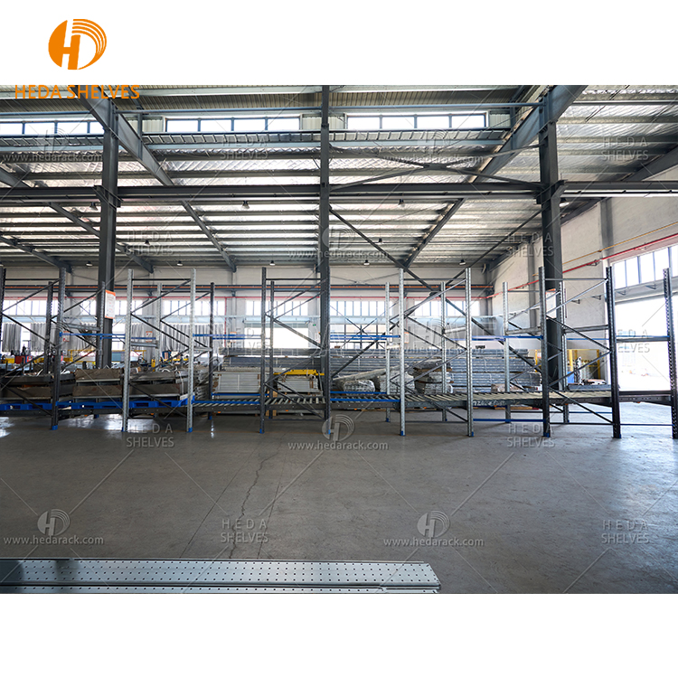 Heda Gravity Carton Flow Racking Selective Warehouse Roller Racking System