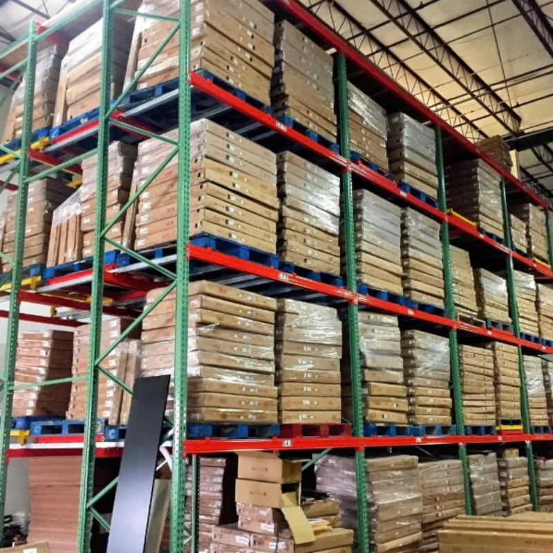 Cost Effective Push Back Pallet Racking LIFO Inventory Management Push Back Rack For Small &amp; Medium Logistics Warehouse
