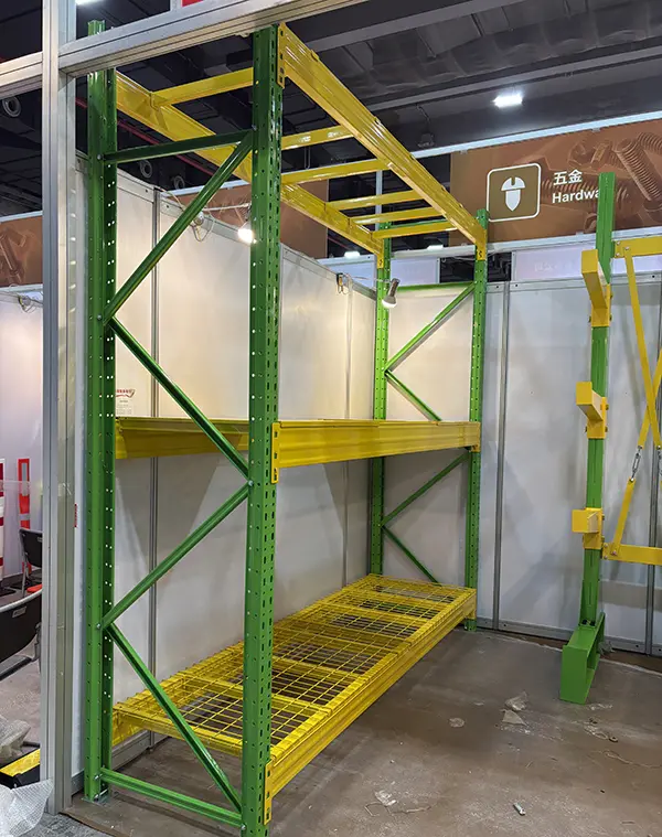 Trade visitors inspecting powder coating quality