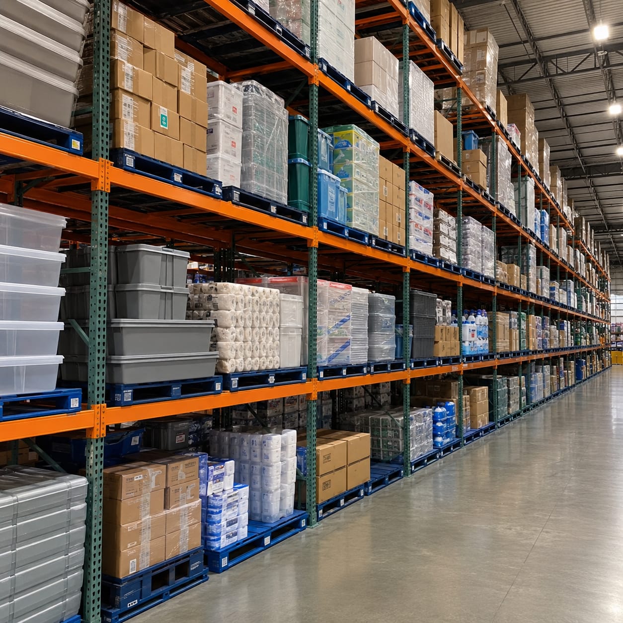 Adjustable Logistics Pallet Rack Heavy Duty Steel Storage Rack System Industrial Racks Q235B Steel for Factory Storage
