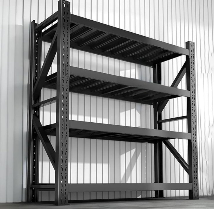Factory Direct Medium Duty Steel Warehouse Shelving System Storage Garage Selective Racking Shelves Adjustable Anti-Rust