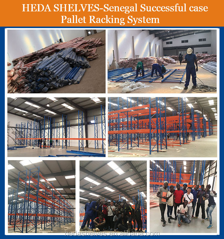 Heda Factory Steel Pallet Rack Shelves Selective Pallet Racking System Industrial Racks for Warehouse