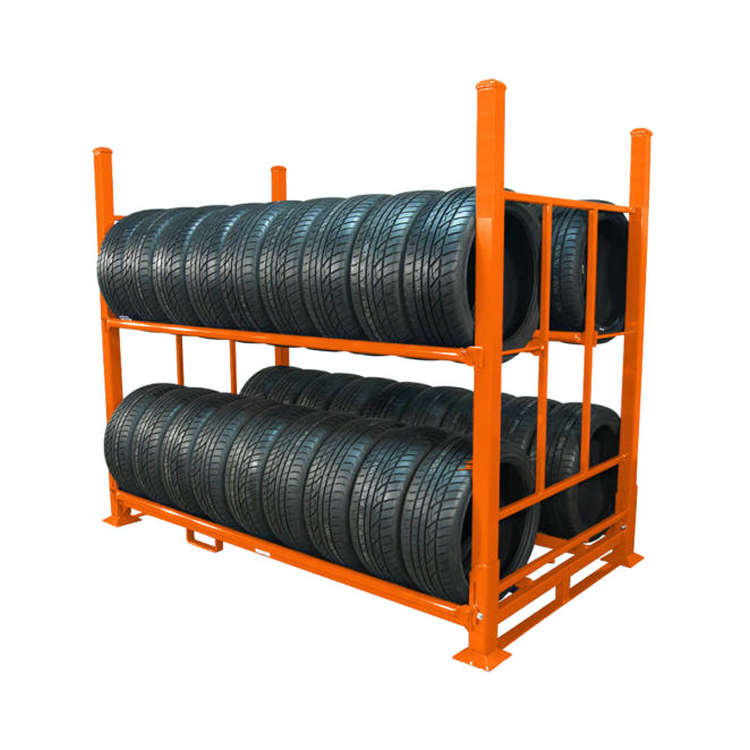 Heavy Plate Stacking Pallet Rack Capacity Tire Racking High Quality Folding Storage Cage Bulk Rotary System