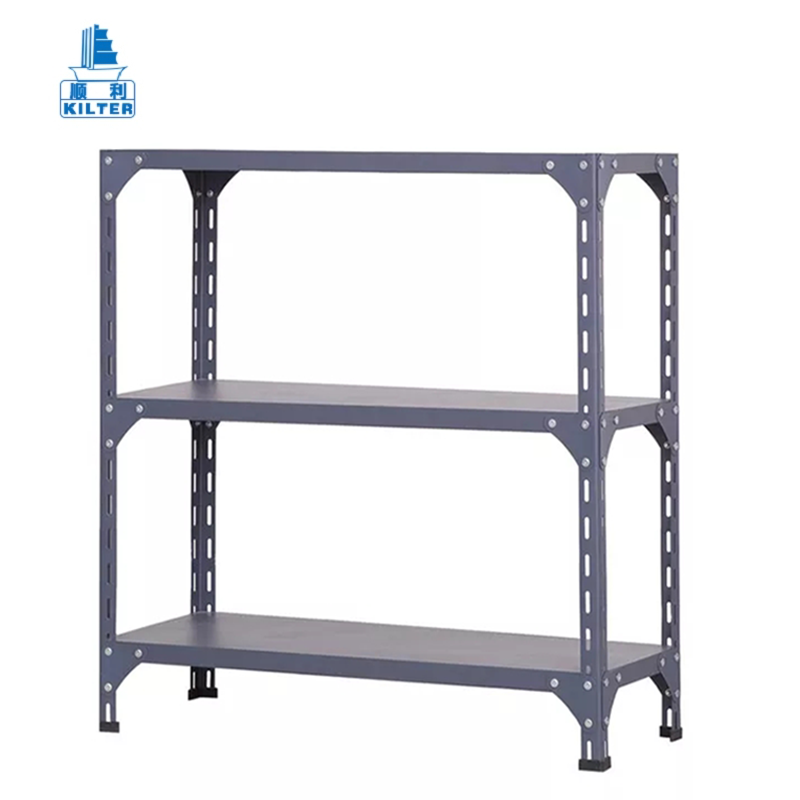 Storage Slotted Rack Metal Holders Adjustable Angle Steel Stand Shelf