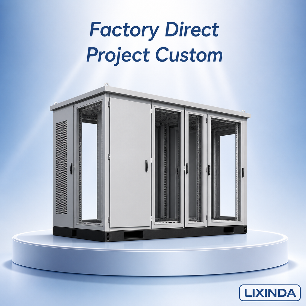 Custom Size IP54 Energy Storage Cabinet Enclosure SPCC Cold Rolled Steel 1.2mm 600x600x1200mm Power Distribution Container