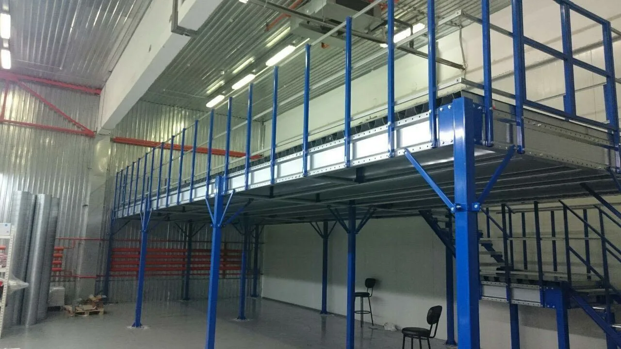 Pace-Saving Industrial Mezzanine Platform Heavy Duty Multi-level Warehouse Steel Floor Customized Corrosion Protected