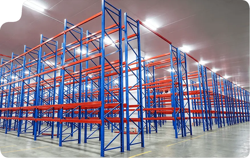 Cold storage warehouse racking for meat and dairy