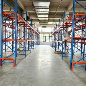 Heavy Duty Steel Selective Pallet Rack Powder Coated For Warehouse Palletized Goods Storage