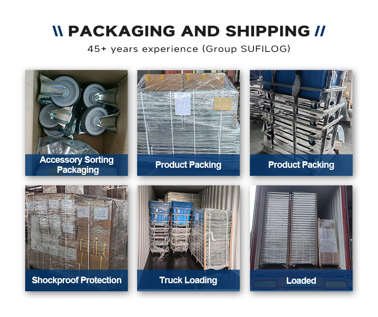 Heavy Duty Powder Coated Collapsible Stackable Logistics Rigid Steel Metal Wire Mesh Storage Pallet Cages 1000kg Capacity