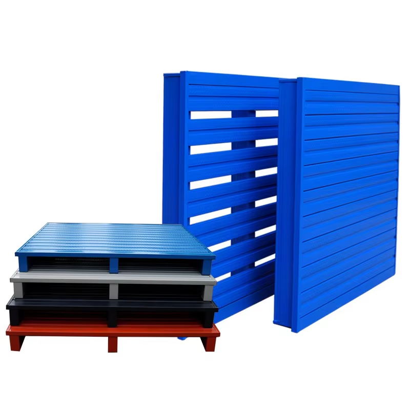 Hot Sale Customizable Single-Faced Euro Pallet Racking Heavy Duty Industrial Storage for Iron Steel Materials in Warehouses