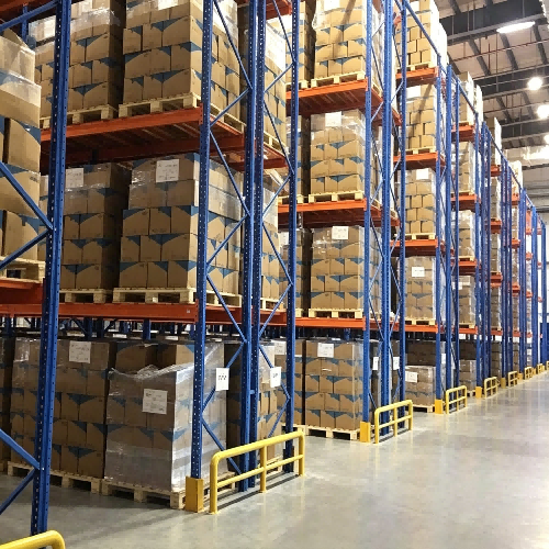 Dual Pallet Depth Design Lower Aisle Quantity Required General Pallet Warehouse Double Deep Pallet Racking