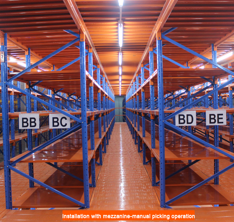 SUNLI China Factory Heavy-Duty Metal Adjustable 5-Layer Steel Shelving Units ESD Protection Multi-Layer Deck Warehouse Storage