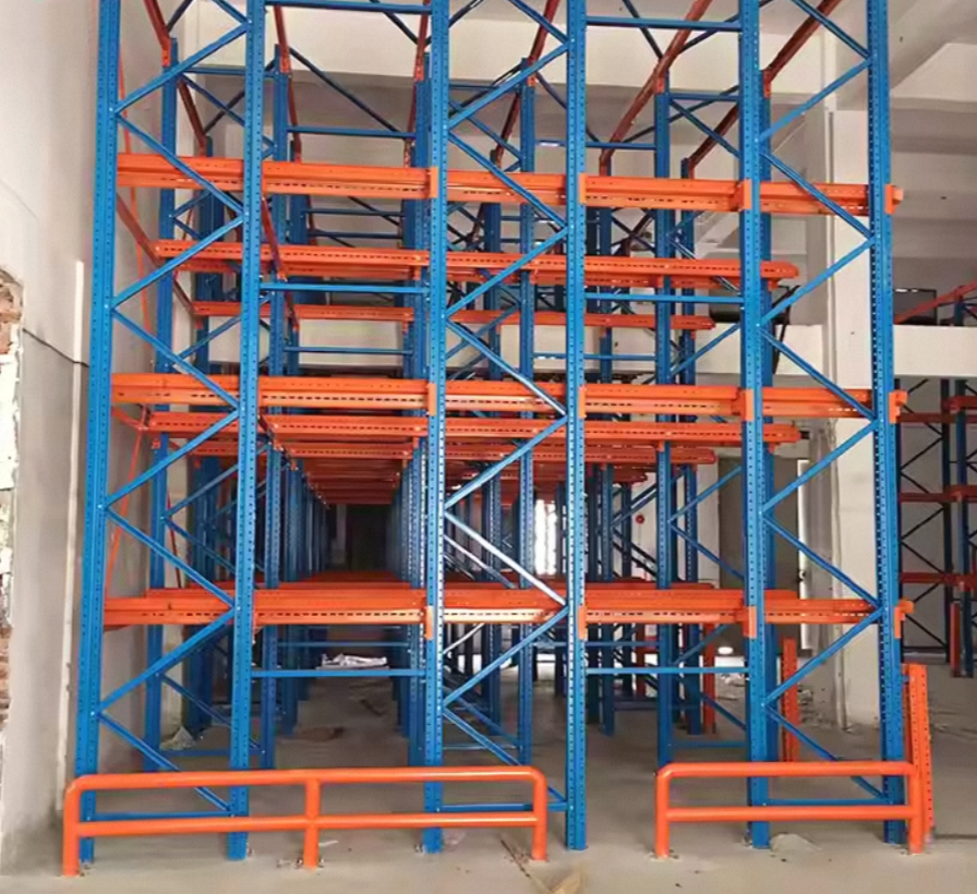 High Quality Adjustable Drive-Through Pallet Rack Industrial Warehouse Drive-In Racking System Folding Metal Storage Rack