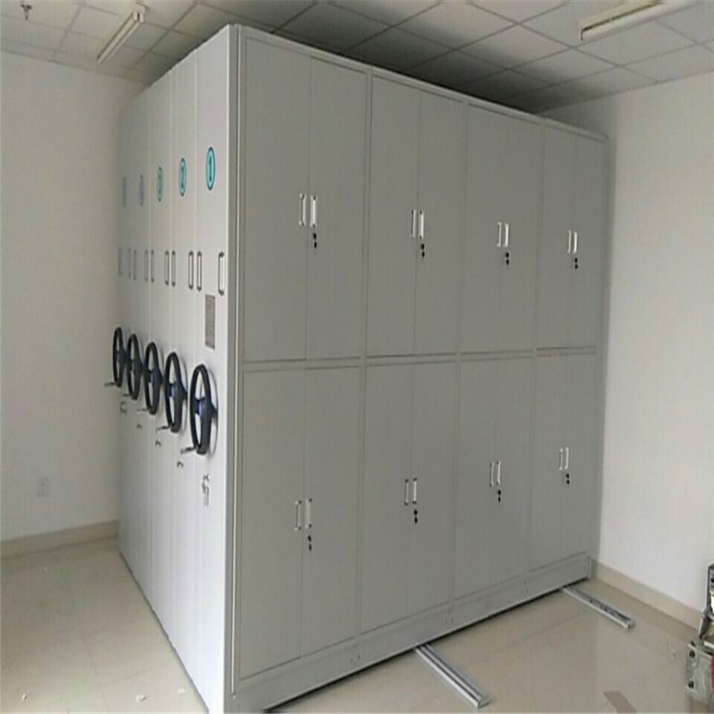 Manual Mobile Steel Adjustable Compact Shelving High Density Archive Storage Shelves Warehouse Hospital School Office Workshop