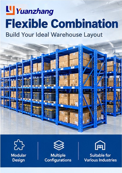 YZ Multi-layer Heavy Duty Storage Racks, Commercial Display Shelving Heavy-duty Shelves Steel Workshop Storage Racks