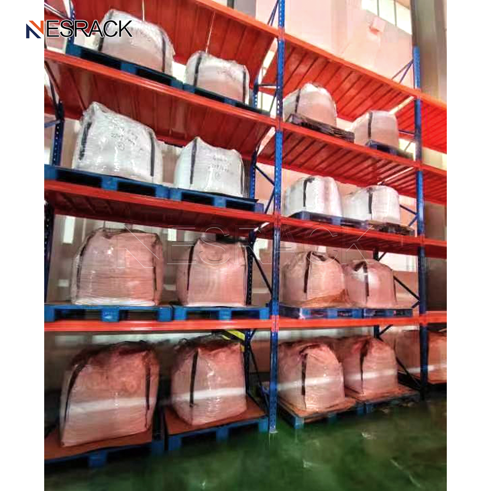 Heavy Duty Stacking Racks &amp; Shelves Long Span 5 Layer Selective Steel Shelf Warehouse Storage Pallet Racks for Industrial