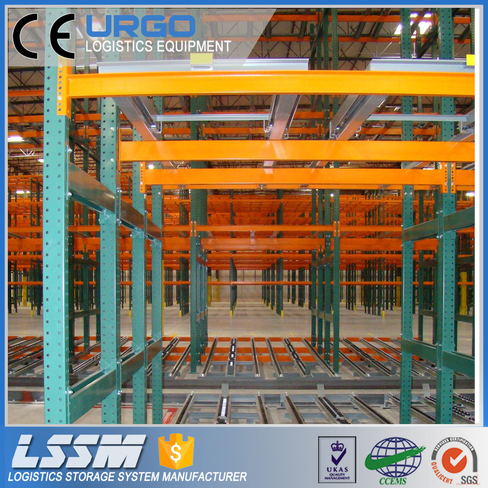 URGO Professional Intensive Storage Flow Rack Roller Pallet Racking for Gravity Racks