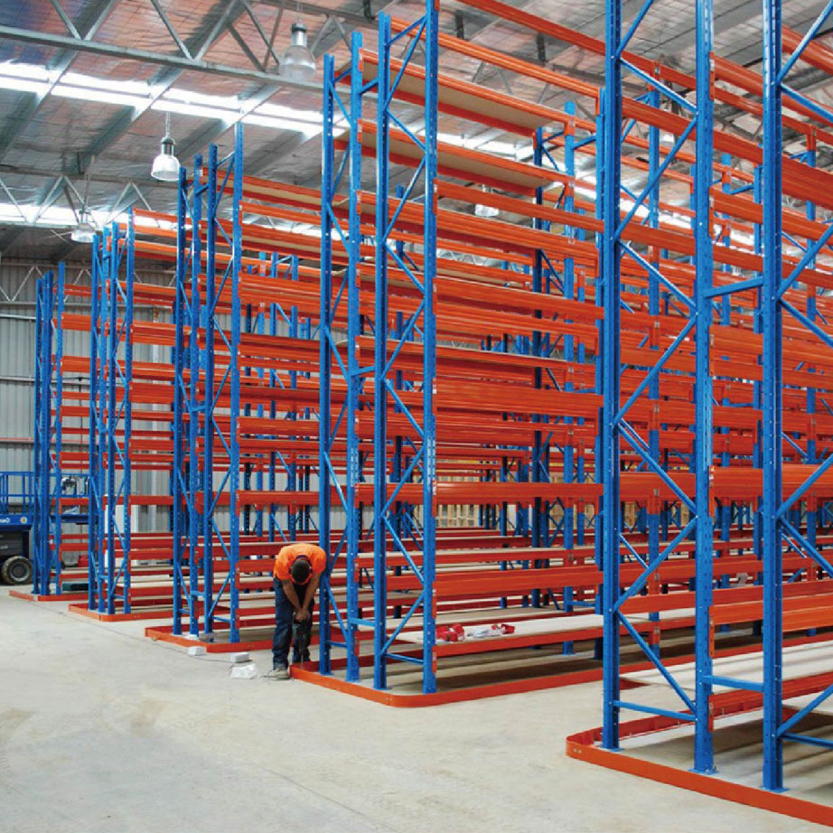Narrow Aisle 5 Layer Heavy Duty Adjustable Cold Rolled Steel Shelving Space Optimize Cargo Storage Units