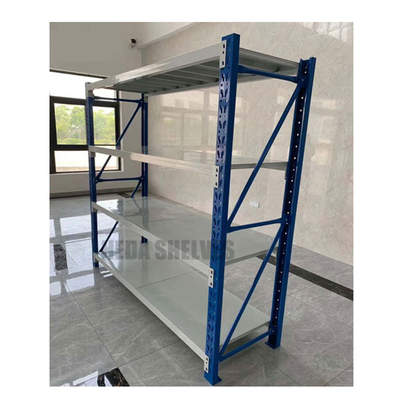Medium Duty Storage Rack Wholesale Blue and White Storage Rack Manufacturer Storage Racks for Warehouse