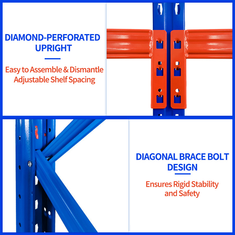 Durable Cold Rolled Steel Heavy Duty Multi-Layer Pallet Rack Warehouse Storage Solution High Loading Capacity Epoxy Racking