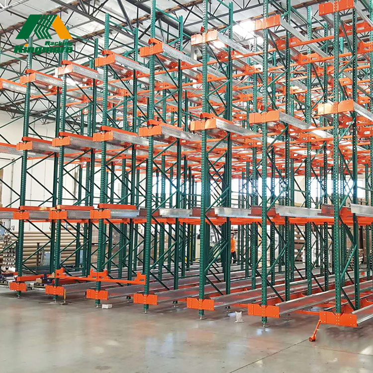 Heavy Duty Automatic Radio Shuttle Rack High Efficiency Automated Pallet Storage Racking System FILO/FIFO