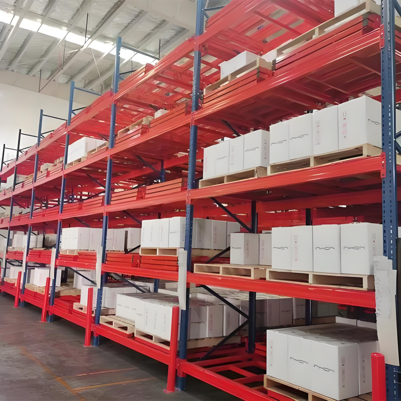 Space Saving Push Back Pallet Racking Nestable Cart for Medium Turnover Single SKU Warehouse Storage