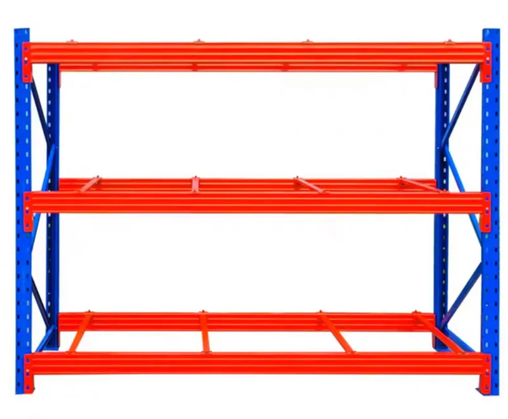 Q235 Steel Push Back Pallet Racking with Roller Track Heavy Load Pallet Rack System