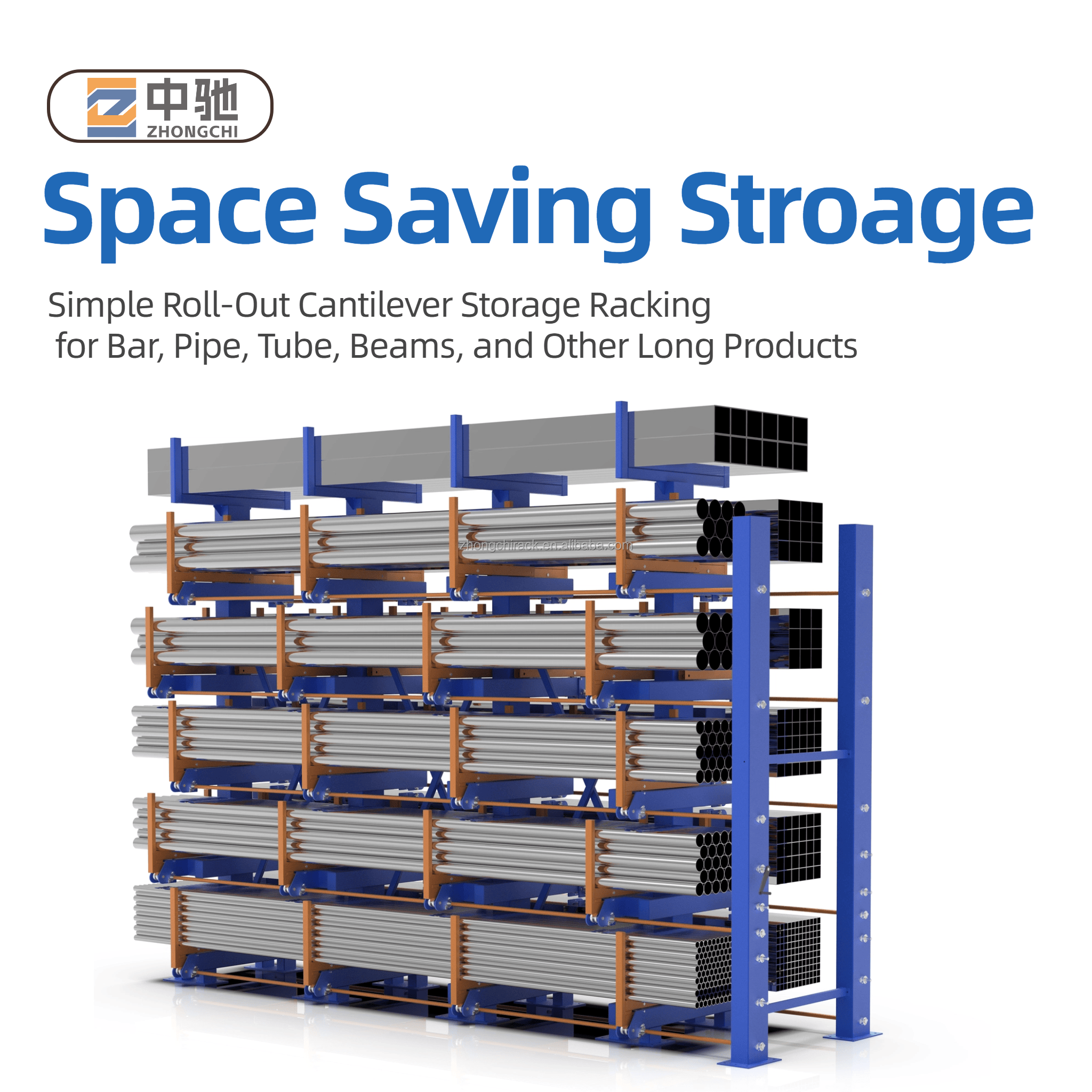 Heavy Duty Electric Sheet Storage Rack Automated Warehouse Rack for Metal Plate Inventory Management